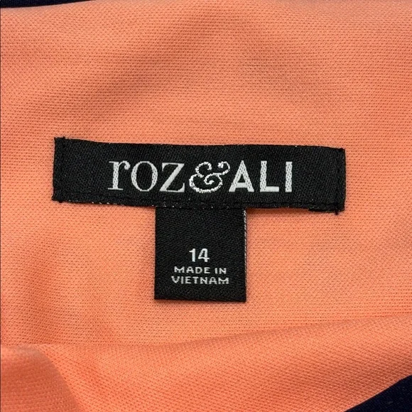 NWT Roz & Ali Paisley Print Dress - Picture 5 of 8